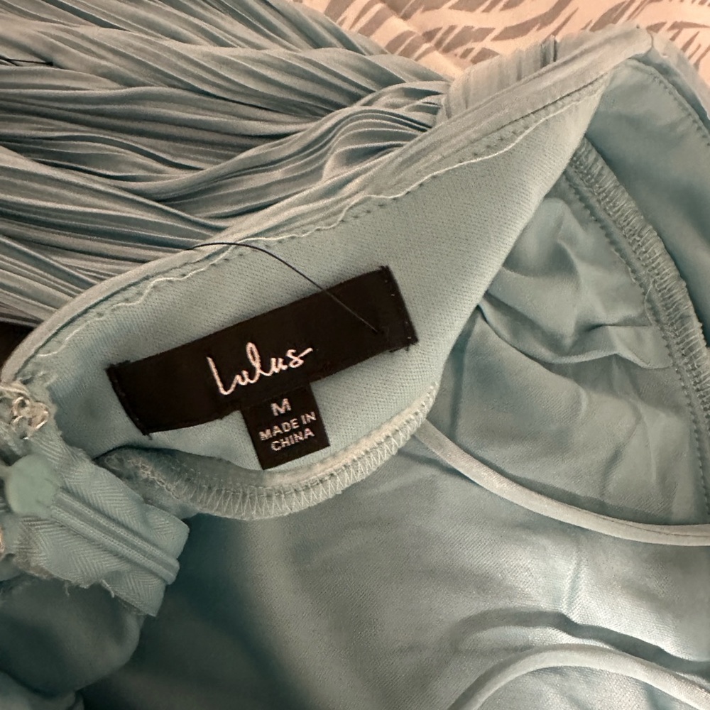 Lulu's Light Blue Ruffle Mini Dress - Picture 5 of 5